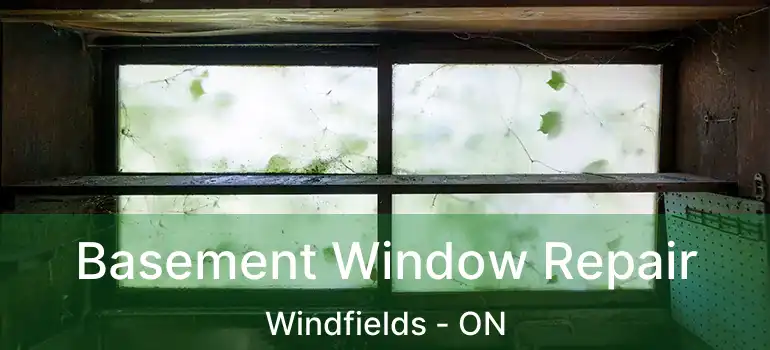  Basement Window Repair Windfields - ON