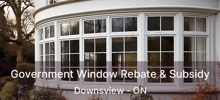 Government Window Rebate & Subsidy Downsview - ON
