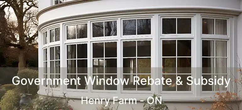  Government Window Rebate & Subsidy Henry Farm - ON