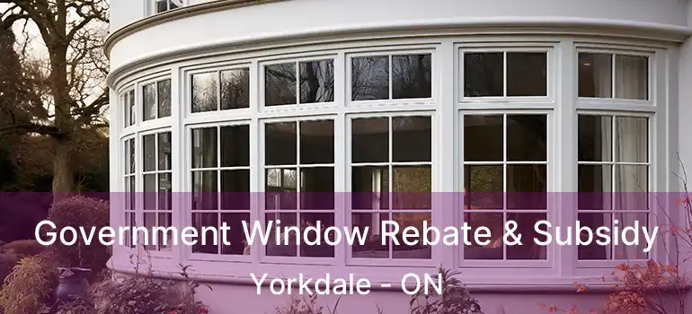  Government Window Rebate & Subsidy Yorkdale - ON