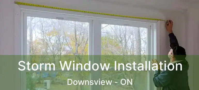  Storm Window Installation Downsview - ON