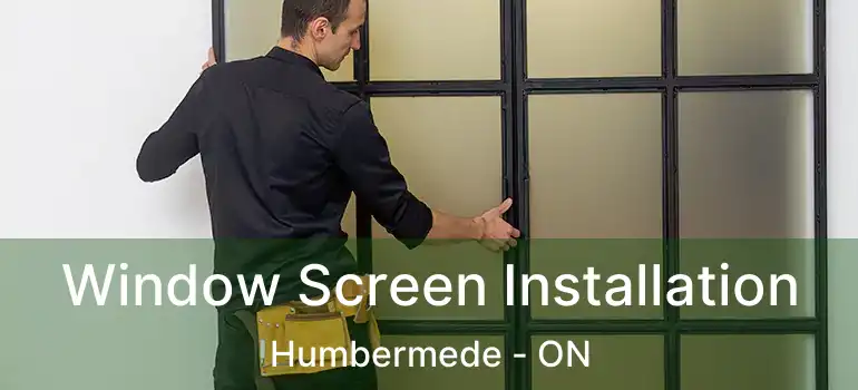  Window Screen Installation Humbermede - ON