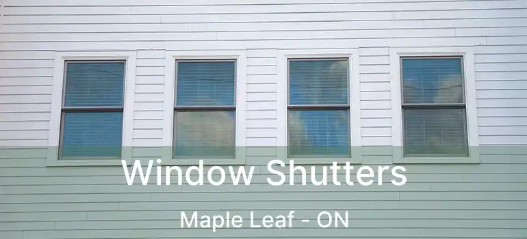  Window Shutters Maple Leaf - ON